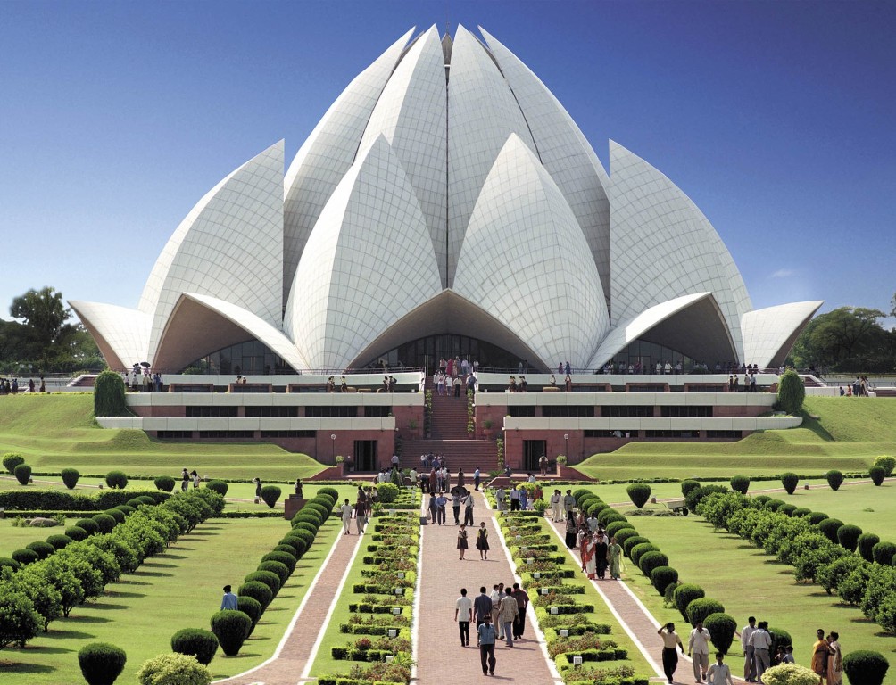 Maison d'adoration à New Delhi, Inde