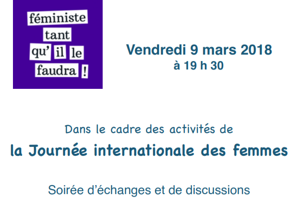 Journée internationale des femmes 2018